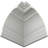 Endurathane Inside Corner Moulding, 7"P x 6 3/4"H (matches moulding MLD06X07X09FO), Factory Primed