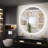 Adorna Round Frameless Backlit Mirror, LED Bathroom Vanity Mirror with 3 Color Temperature, Stepless Dimmable Brightness, Anti-fog Function, 50000h Lifetime, Shatterproof Film-88783381