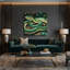 Art sauvage sur toile vert-412996034