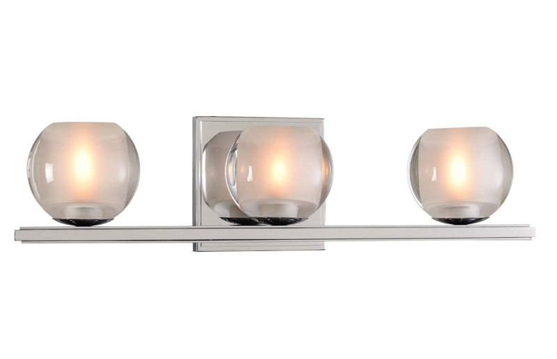 Luminaire pour meuble-lavabo Corona, Chrome