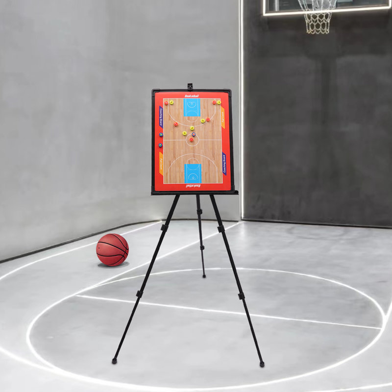 Panneau de basketball tactique, support triangulaire, support, plateau d'entraînement, tableau tactile magnétique portatif pour jeu d'entraînement