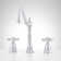 Victorian Widespread Bathroom Faucet with Cross Handles