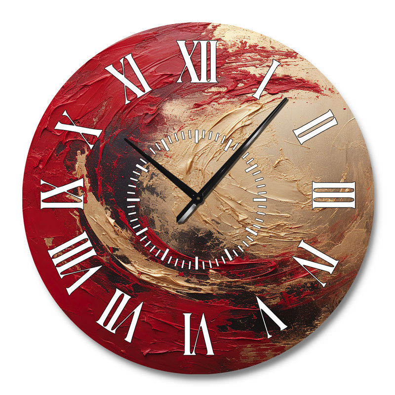 Horloge murale Fusion Red Gold, Grand