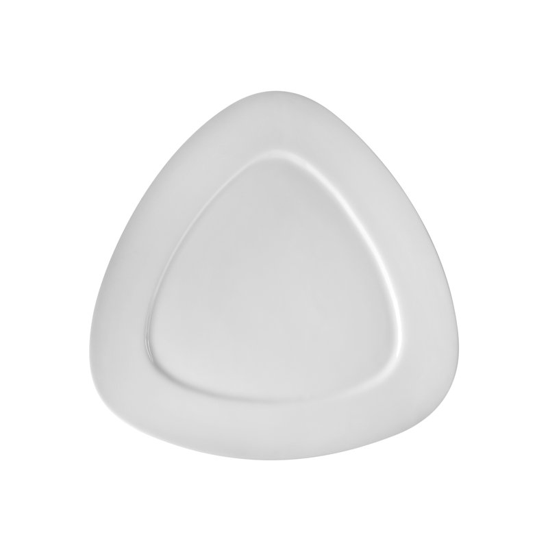 Whittier 7" White Triangle Plate