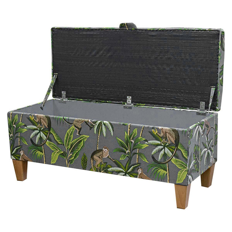 100cm Storage Bench, Monkey Grey
