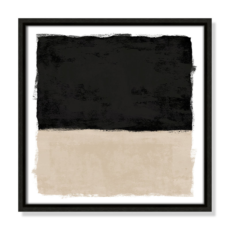 Clair de lune I - reproduction carrée de Vesrion par Natalie Carpentieri, Espresso, H 13,5 po x l 13,5 po