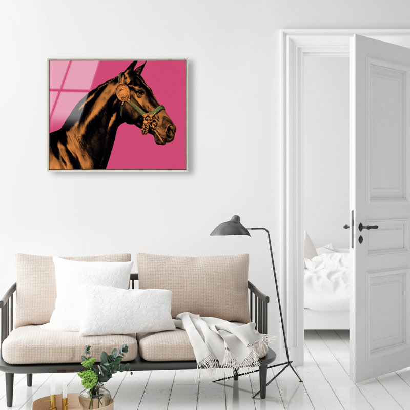 Hue Equine IV Print, 25"H x 21"W, Silver Floater Frame