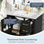 Meuble-lavabo moderne avec lavabo en céramique-967370724