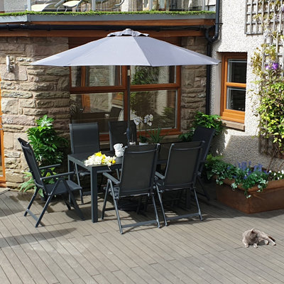 Montmarte 6 - Person Patio Dining Set Rectangular Table