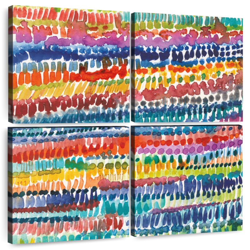 Motifs colorés Kerner III, H 38 po x l 38 po