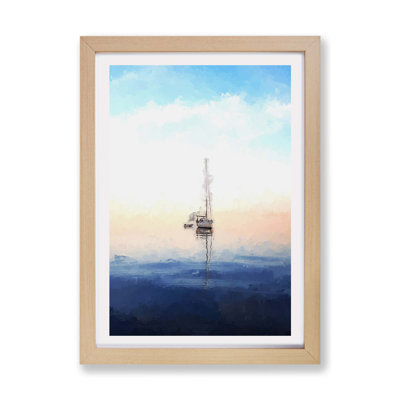 Lone Sailboat - Single Picture Frame Painting