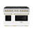 ZLINE Autograph 48 in. Paramount Satin Steel Gas Range w/ Doors & Accents-98798792
