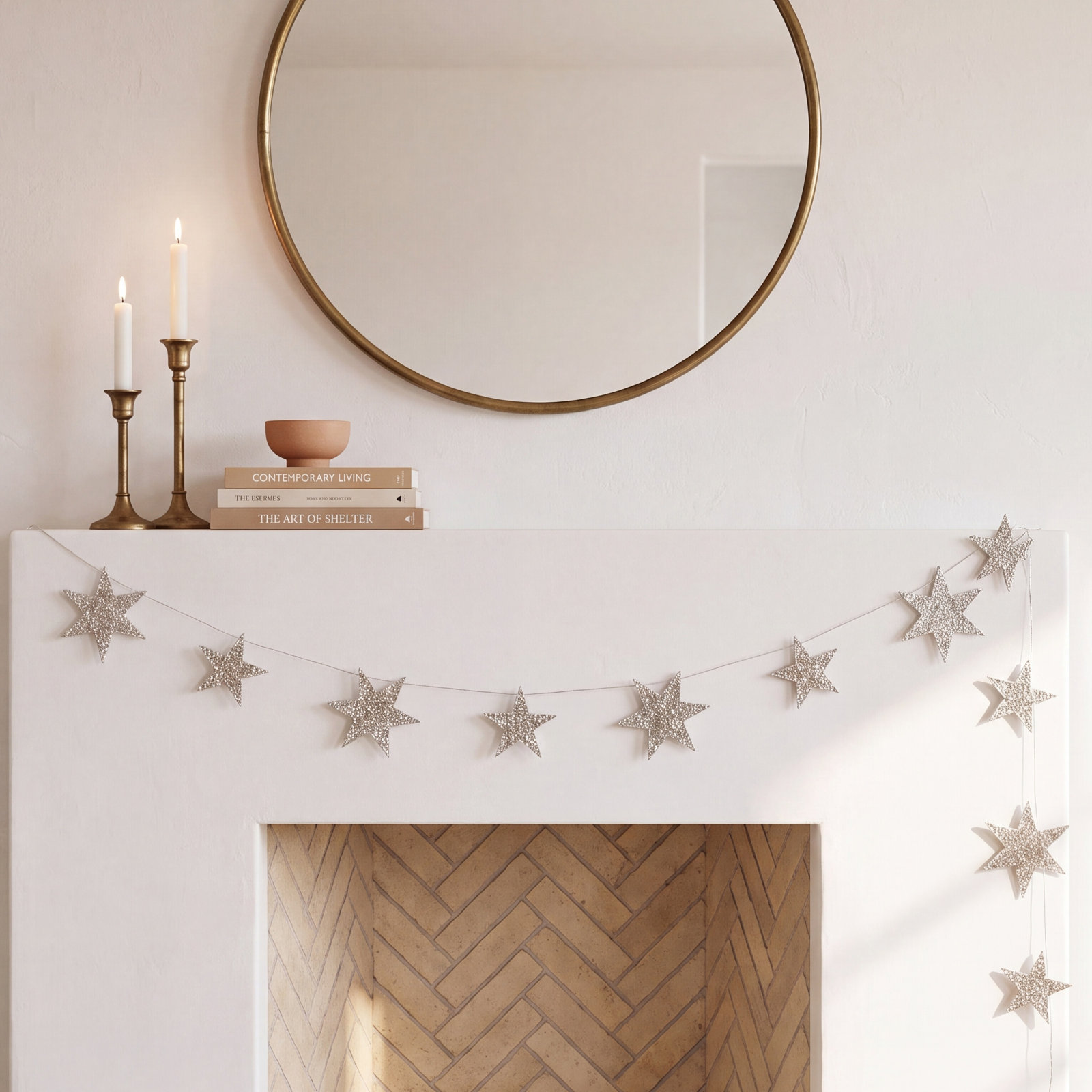 Silver Bead Novelty Garland