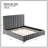 Modern Upholstered Platform Bed Frame With Headboard-1197385747-1197385746