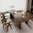 Nut-brown Free Form Solid Wood desk-485379216-485379219