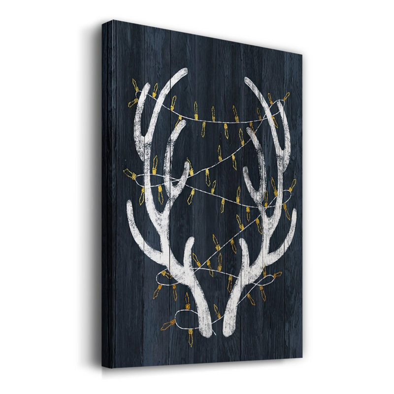 Bois et lumières sur toile, H 18 po x l 12 po x P 1,5 po