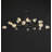 15 - Light Crystal Dimmable LED Sputnik Modern Linear Chandelier