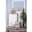 Miroir d'appoint, miroir d'appoint mural rectangulaire avec cadre en bois vieilli