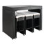 Weisser 6-Person Wicker Bar Height Dining Set with Glass Tabletop-719427784-748512673