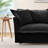 Deep Seat Upholstered Slipcovered Armchair with Ottoman | Plush Pillows & Spacious Footrest for Living Room Lounging-537823221