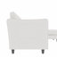 Canapé de grande taille à 3 places de 107,8 po, canapés en forme de L avec repose-pieds mobile, accoudoirs avec poches, canapé en tissu moderne-552643361