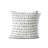 Dot Row Ivory Charcoal Throw Pillow-107807671