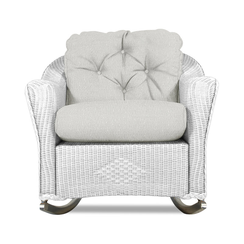 Reflections Outdoor Rocker Chair, Demo Stone, White