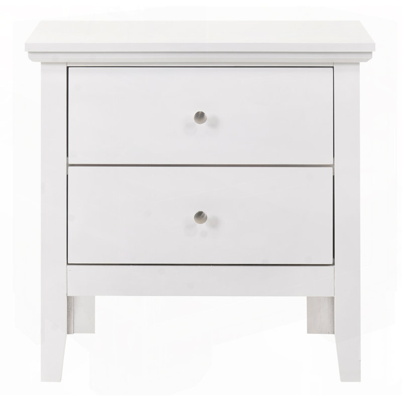 Table de chevet élégante, Blanc