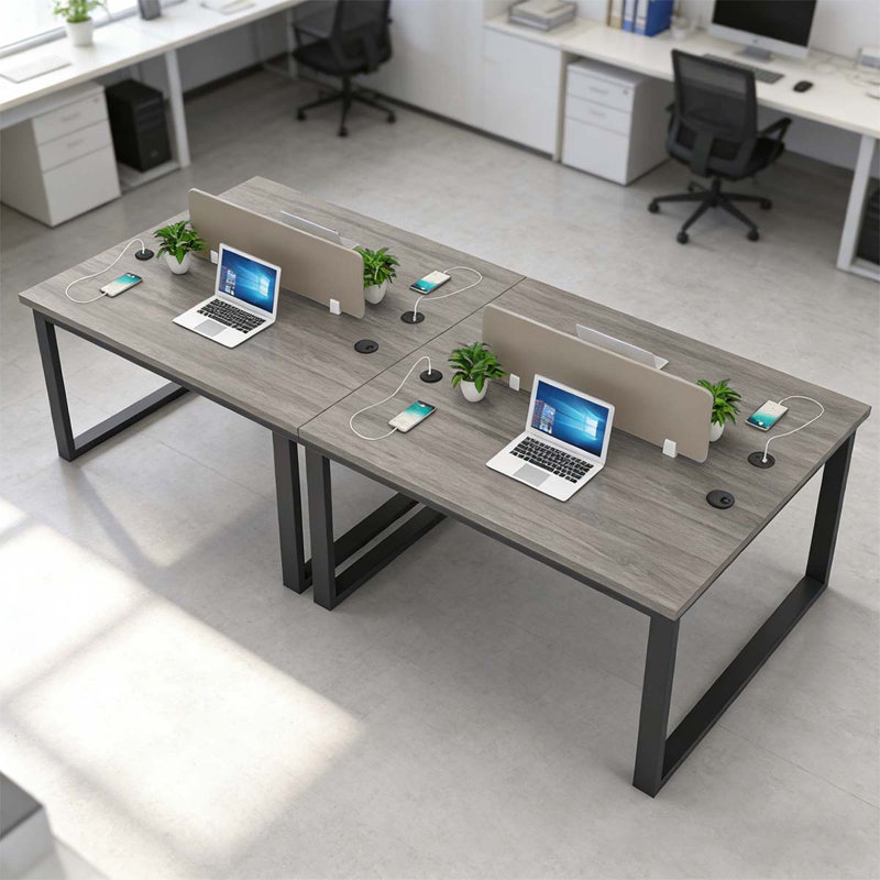 Poste de travail rectangulaire, H 41,34 po x l 94,49 po x P 47,24 po, 4