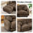 116" Chenille L-Shaped Couch Modular Sectional Sofa with Ottoman-1563694916