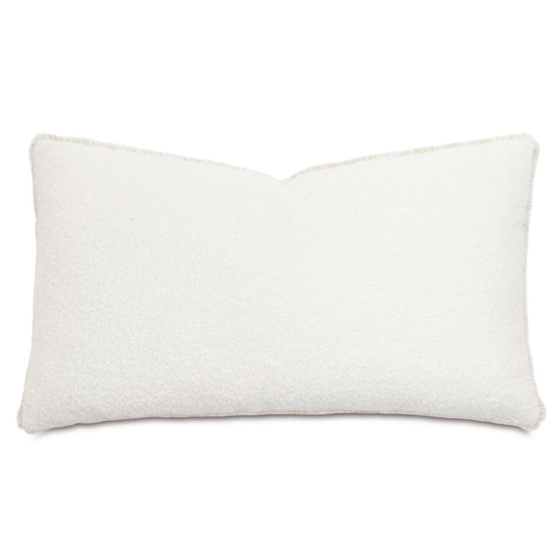 Lobos Lumbar Pillow Cover & Insert, Ivory