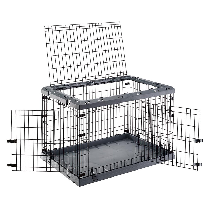 Plastic Collapsible Pet Crate, Large (30.3" H x 28.9" W x 42.1" D)