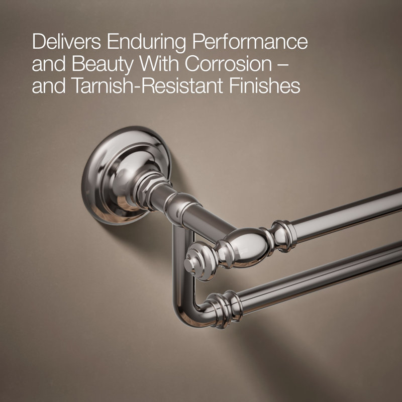 Artifacts® Double 24" Wall Mounted Towel Bar, Vibrant Titanium