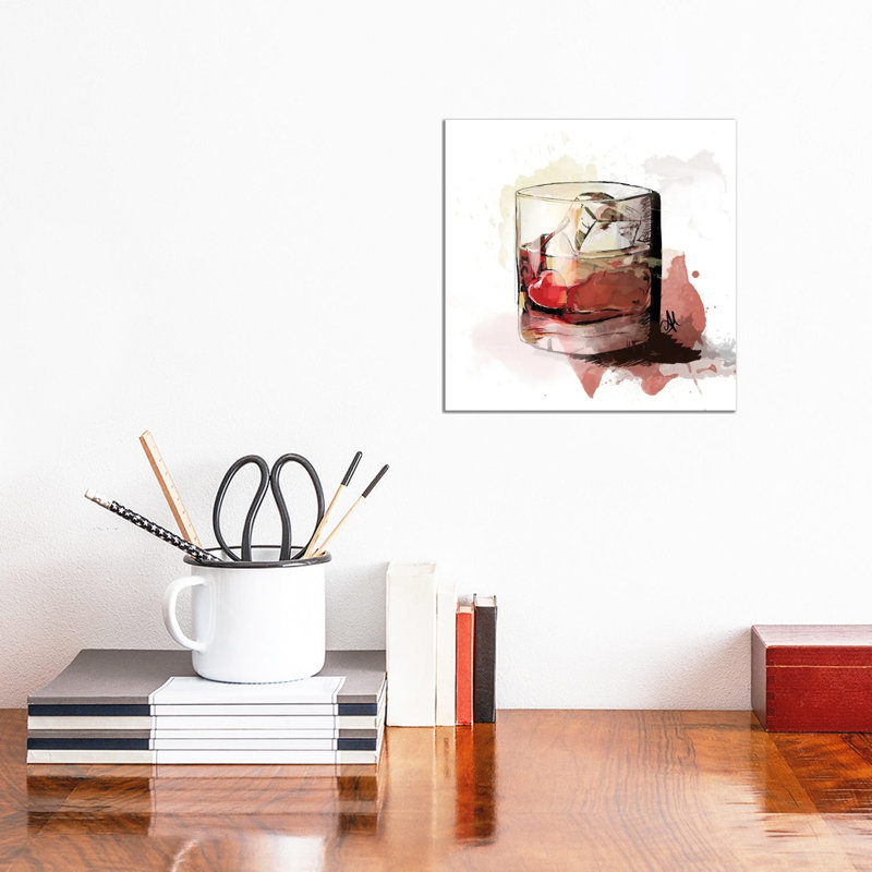Bowd's Drink by Alison Petrie - Wrapped Canvas Print, 30.48cm H x 30.48cm W