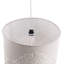 Luminaire tambour suspendu 1 lumière Amerigo