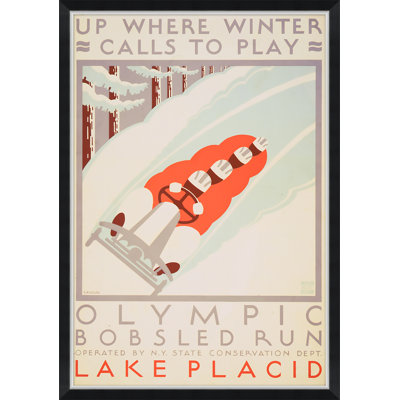 Olympic Bobsled Graphic Posters Giclee Print