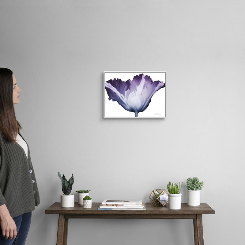 Reproduction d’art sur toile, "radiant Blossom 1" par Albert Koetsier, Cadre blanc, H 14 po x l 18 po x P 1,75 po