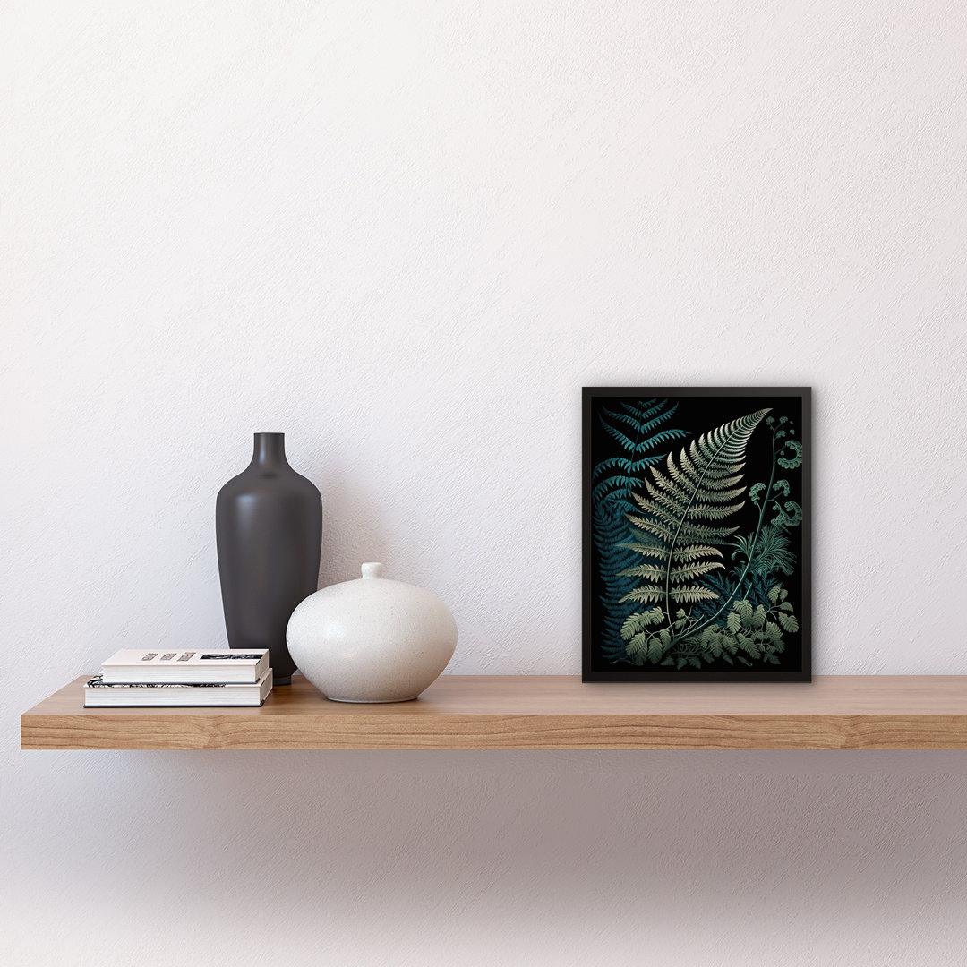 Detailed Fern Frond Species Botanical - Single Picture Frame Print