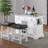 Mantello Marble Top Kitchen Island Set-1329825419