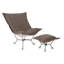 Fauteuil gonflable Scroll Puff Titanium - Chocolat Barbet/Naturel-315891970