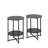 Chic And Durable Tempered Glass End Table Set