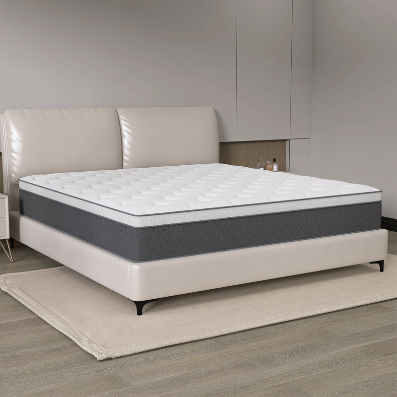 Matelas hybride ovo 12 po / 14 po Ovando avec mousse à mémoire de forme certifiée Certipur-US, Lit simple, 12"
