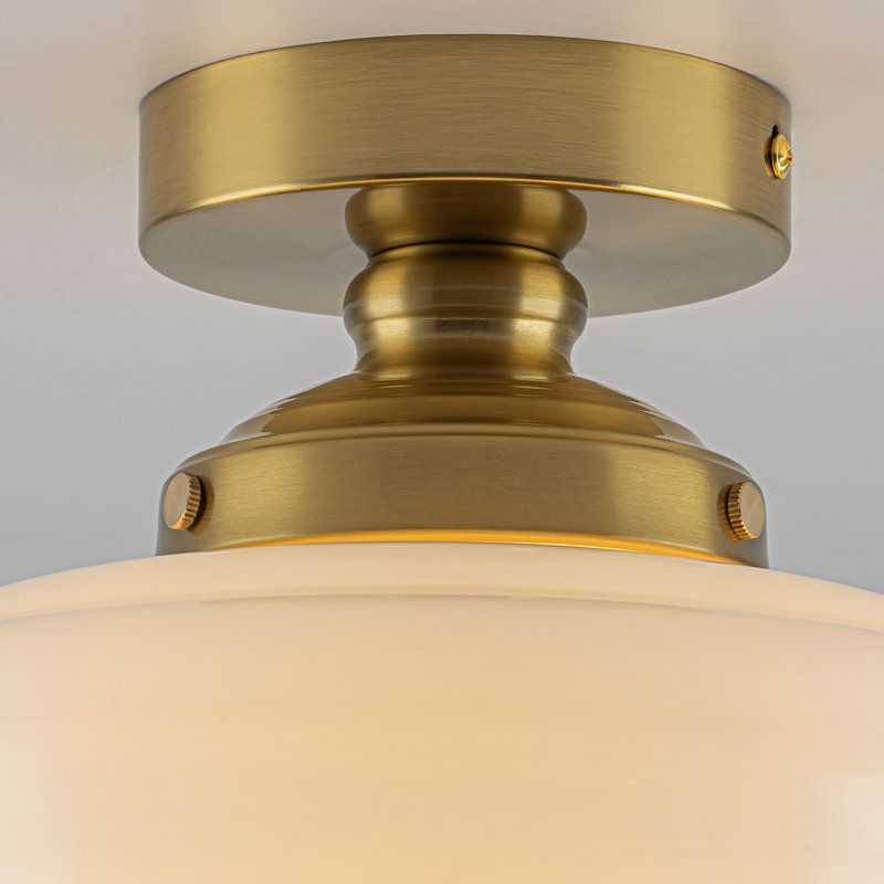 Plafonnier semi-encastré 1 lumière Mid-Century