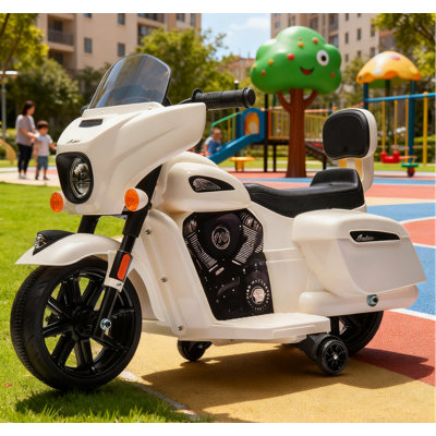 6V Kids Electric Motorcycle Ride-On, Toy Bike with LED Headlight, Horn & Motor Sound, 3km/h, 60 lb Capacity, for Boys & Girls