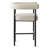 24" Upholstered Boucle Counter Stool with Arm