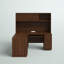 Bettye L-Shape Executive Desk Office Set with Hutch