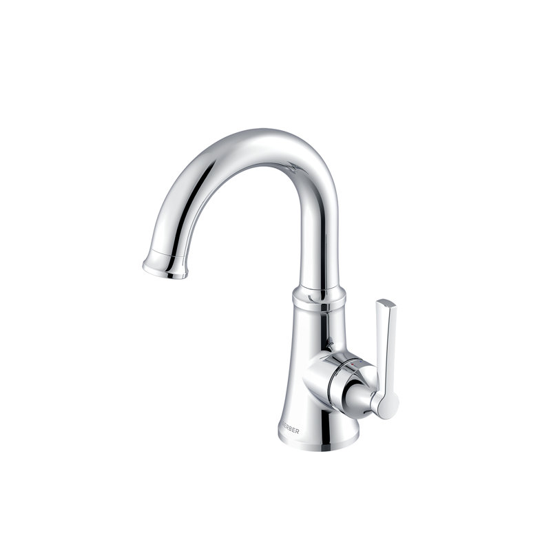 Gerber Northerly Bathroom Single Handle Faucet with 50/50 Touch-Down Drain, Polished Chrome 1.2 gpm Side Control Faucet - Traditional Design, Easy 1-Hole Installation in Chrome