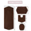 Ensemble de tapis de bain 4 pièces avec couvercle Waterford, séchage rapide, tapis lavables à la machine, absorbant-1570171503