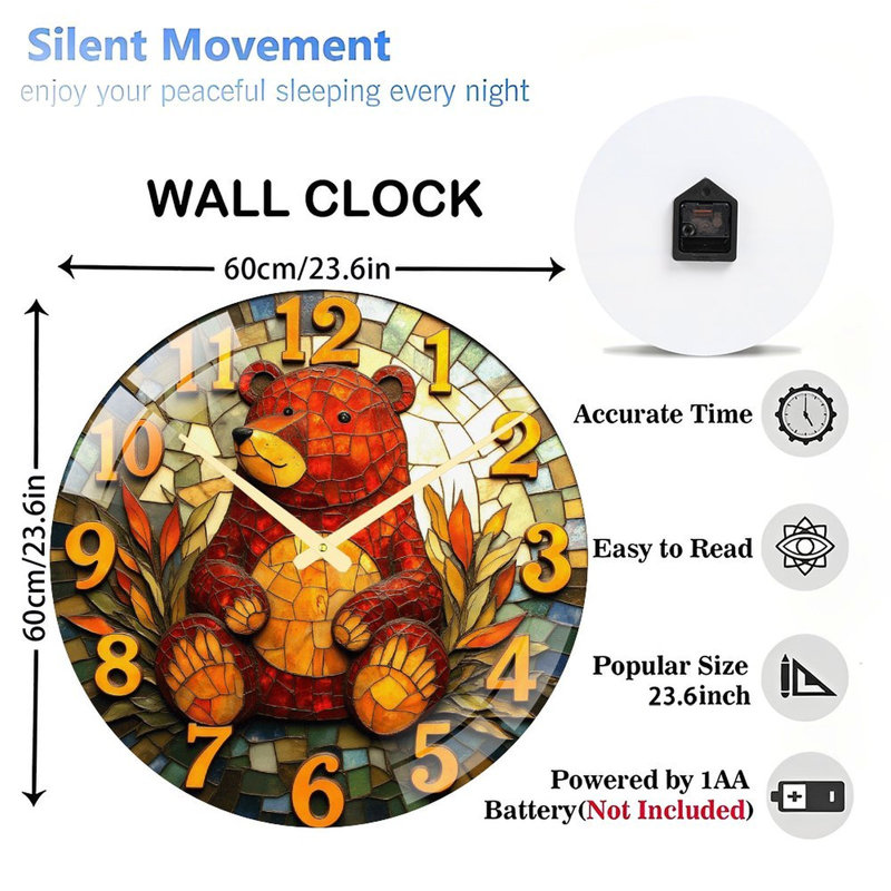 Horloge murale 24 po