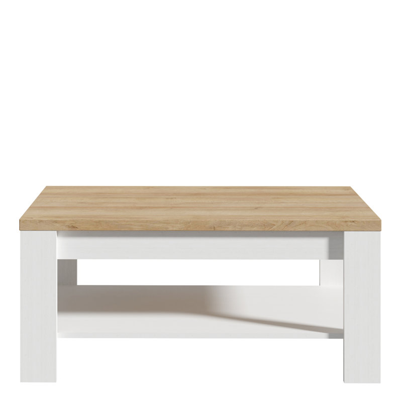 Alhed Four Leg Coffee Table with Storage, White